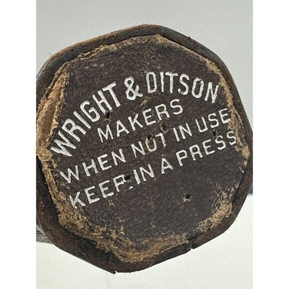 Vintage 1920s WLS Sears Radio Wood DELUXE Tennis Racquet Wright & Ditson Antique - Picture 2 of 8